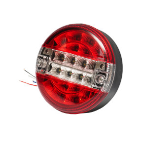 Lampa spate rotunda camion/remorca cu LED 139mm, 12/24V, Cod: BK69112 Echivalență: DISNZ62, Breckner Germany - Img 2