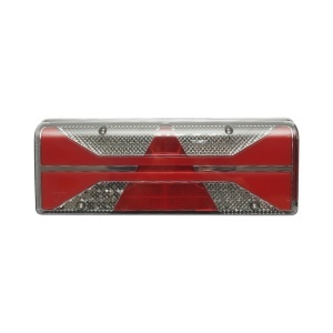 Lampa stop spate dreapta LED camion 24V, 7 pini ASS2.1+4x2 cu iluminare numar, alarma mers inapoi 400x153x88m, DISTX20 - Img 1