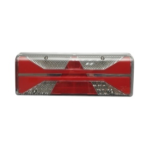Lampa stop spate stanga LED camion 24V, 7 pini ASS2.1 cu iluminare numar 400x153x88mm, DISTX08