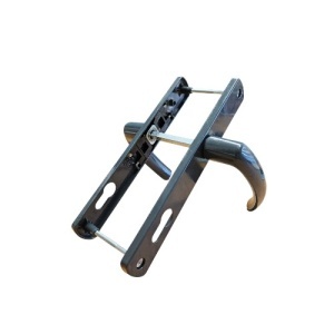 Maner usa, aluminiu, cu arc, latime sild 35mm, interax 85mm, antracit, reversibil, tija si suruburi incluse, Glasspandoor - Img 3