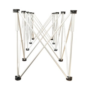 Masa de lucru pliabila tip acordeon cu 10 picioare, cadru din aluminiu 226x61x72cm, BK80429 - Img 3