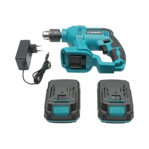 Masina de gaurit si insurubat cu percutie 720W, 2 acumulatori 21V/2Ah, viteza 1700 rpm , Cod: DISTN77 - Img 2