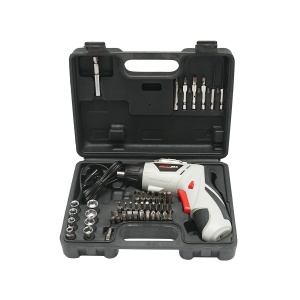 Masina de gaurit si insurubat electrica cu acumulator 4.2V 1300 mAh cu 45 accesorii, Cod: DISEU54, Brand: JOUSTMAX - Img 3