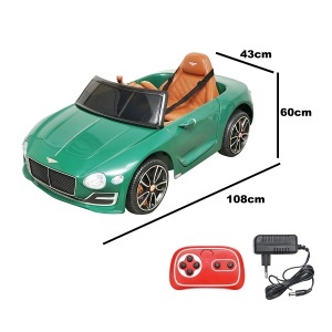 Masinuta electrica cu acumulator si telecomanda Bentley verde 6V/7Ah JE1166, DISLF29V, LEAN CARS