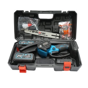 Mini fierastrau electric 700W cu 2 acumulatori Li-ion 21V/4Ah, lama 200mm (8 inch), Cod: DISPV69, Marca: BRECKNER GERMANY - Img 3