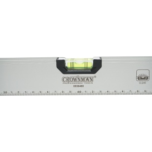 Nivela aluminiu magnetica 800mm, 3 bule de nivel, rigla gradata 0-80cm , Cod: DISPT53, Marca: CROWNMAN - Img 5