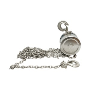 Palan manual inox cu lant 3m, sarcina maxima 500 kg, carlig cu siguranta , Cod: BK76110, Breckner Germania - Img 3