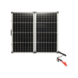 Panou solar 120W fotovoltaic monocristalin tip valiza cu regulator de tensiune 12/24V 20Ah 2 USB-uri, Cod: BK87478, Brand: BRECKNER GERMANY - Img 3