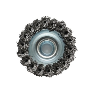 Perie sarma cu toroane tip cupa cu fir rasucit 65mm, M14, Cod: BK77742, Brand: BRECKNER GERMANY - Img 3