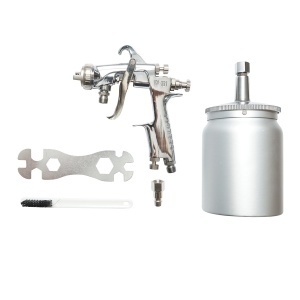 Pistol de vopsit cu aer comprimat 600ml, duza 2mm HVLP, debit 300ml/min, presiune max. 5 bar, Cod: BK76137 - Img 2
