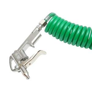 Pistol suflat aer comprimat cu furtun spiralat 5m si racord filet interior M12, DISRK57 - Img 4