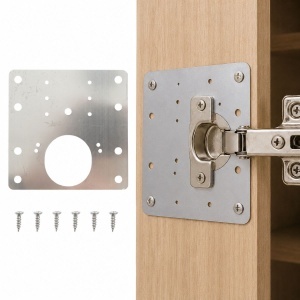 Placa reparatie fixare balama mobilier 35mm otel inoxidabil, DISVE76