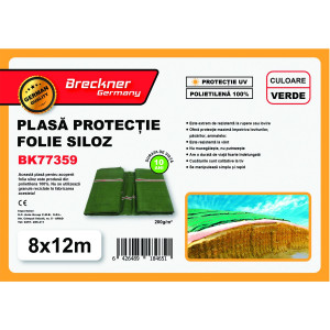 Plasa/prelata protectie pentru folie siloz verde 8x12m, Cod: BK77359, Echivalență: DISEN32, Breckner Germany - Img 3