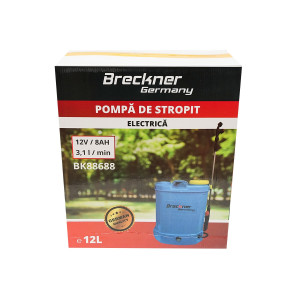 Pompa electrica/pulverizator de stropit vermorel, rezervor 12L, baterie 12V 8Ah, debit 3.1 l/min, Cod: BK88688 Echivalență: DISBE36, Breckner Germany - Img 8