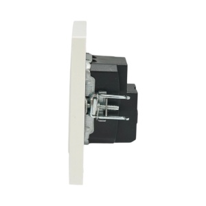 Priza schuko alba incastrata 220V, 16A, ABS 80x80mm, DISRP28 - Img 5