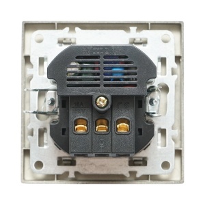 Priza schuko neagra incastrata 220V, 16A, 2xUSB A+C 5V 2.1A, ABS 80x80mm, DISRP40 - Img 3