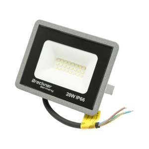 Proiector LED 20W, 100-265V, 6500K, 2000lm tip Flood 115x90x25mm IP66 Breckner Germany, BK00171