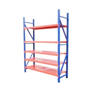 Raft metalic depozitare 5 nivele 200x60x250cm, 300 kg/nivel, albastru-portocaliu Breckner Germany, BRECKNER GERMANY, DISAY23 - Img 2