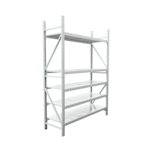 Raft metalic depozitare 5 nivele 200x60x250cm, 300 kg/polita, gri Breckner Germany, Breckner Germany, DISAY24 - Img 4