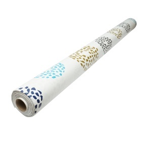 Rola fata de masa decorativa PVC 1.37x20m, grosime 0.18mm, textil 45 g/mp, model cerc multicolor Breckner Germany - Img 4