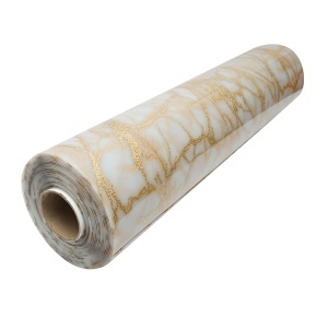 Rola folie protectie masa decorativa PVC siliconizat 0.8x20m, grosime 1.2mm, model marmura Breckner Germany - Img 5