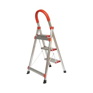 Scara aluminiu pliabila, 3 trepte antiderapante, inaltime 68cm, sarcina maxima 130Kg, DISTV01 - Img 4