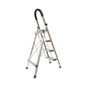 Scara aluminiu pliabila, 4 trepte antiderapante, sarcina maxima 150 Kg, inaltime 143cm , Cod: DISPN84, Marca: CROWNMAN - Img 4