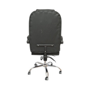 Scaun de birou ergonomic directorial cu suport lombar, piele ecologica neagra, rotativ, spatar si inaltime reglabile, BRECKNER GERMANY, BK99243 - Img 4