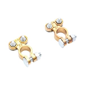 Set borne baterie de bronz cu strangere pe surub, Cod: BK80278, Brand: BRECKNER GERMANY - Img 3