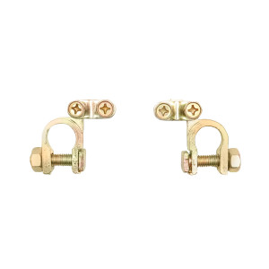 Set borne baterie din cupru cu strangere pe surub, Cod: BK80242, Brand: BRECKNER GERMANY - Img 1