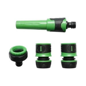 Set duza de stropit reglabila cu adaptor robinet 3/4-1 inch, 2 conectori rapizi pentru furtun gradina 1/2 inch Breckner Germany, BK00401 - Img 2