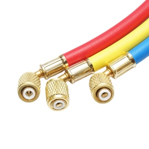 Set furtun 90 cm 3 culori pentru incarcare freon R12, R22, R134a, 404, 502, Cod: DISMW40, Brand: AUTOSPEED - Img 4