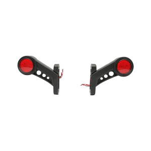 Set lampi laterale de gabarit cu LED 12-24V, rosu-alb, PVC elastic, Cod: BK69515, Brand: BRECKNER GERMANY - Img 1