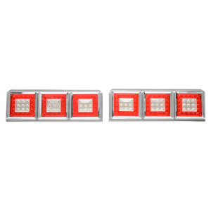 Set lampi spate camion cu LED fara semnalizare 598x220, 12/24V, Cod: BK69103, Brand: BRECKNER GERMANY - Img 1
