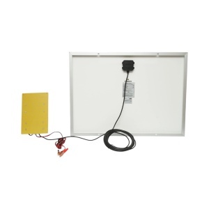 Set panou solar 75W fotovoltaic monocristalin 760x550x25mm cu regulator 10A 12/24V, 2xUSB, cablu baterie 2m Breckner Germany, BK87099 - Img 2