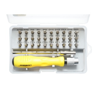 Set surubelnita de precizie cu biti, torx, hex 30 piese , Cod: DISPN41, Marca: CROWNMAN - Img 2