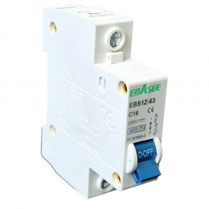 Siguranta automata tip intreruptor 1P, 16A, 250V, EBS1Z-63, Ebasee - Img 3