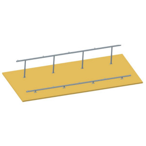 Sistem complet montare, structura acoperis pentru 4 panouri solare fotovoltaice cu unghi reglabil 15-30 grade, Cod: BK77904, Brand: BRECKNER GERMANY - Img 5