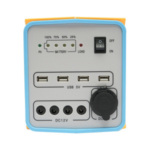 Sistem iluminat cu panou solar, baterie LifePo4 12.8V/12Ah si 3 becuri LED 3W/12V, 4 iesiri USB 5V, Cod: BK92913 Echivalență: DISEG20, Breckner Germany - Img 5