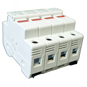 Soclu sigurante fuzibile, 4P, 32A, DC1000V, cu indicator LED, Ebasee - Img 5