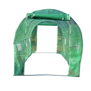 Solar de gradina 300x200x200cm cu sistem irigare, folie verde PE cu plasa 140g/mp UV, 6 ferestre, 2 usi, teava otel galvanizat 25mm THOR, THOR, 40TH318 - Img 2