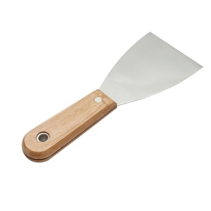 Spaclu otel inoxidabil 75mm cu maner din lemn , Cod: DISPN81, Marca: CROWNMAN - Img 3