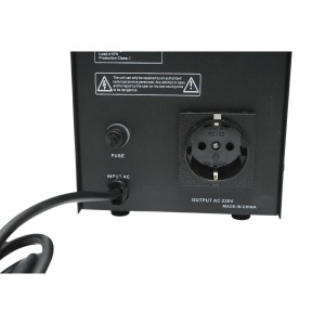Stabilizator automat de tensiune 1000VA, 800W, 100-260V cu releu monofazat, 1 priza schuko 230V, afisaj LCD Breckner Germany, BK69418 - Img 9
