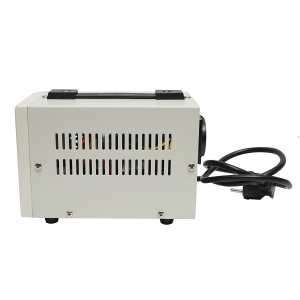 Stabilizator automat de tensiune monofazic cu releu 2000VA/140-260V, 2 prize schuko 230V, afisaj LCD, Cod: BK79720, Marca: BRECKNER GERMANY - Img 3