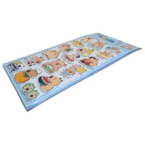 Sticker 3D Capybara – 21 cm, Decor Autocolant Adorabil