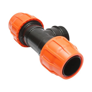 Teu egal compresiune Layflat, cu filet exterior, D3x3x3 toll, PN6, pentru sisteme irigatii, Cod: DISLT88, Poelsan - Img 4