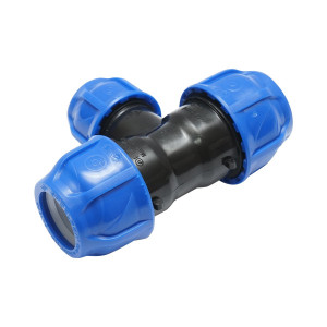 Teu reductie compresiune, D32x25x32mm, PN16, pentru sisteme de irigatii, Cod: DISLV93, Poelsan - Img 3