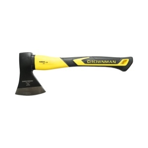 Topor profesional 600g cu lama din otel forjat, coada din fibra de sticla si maner antiderapant TPR Crownman, DISFP83