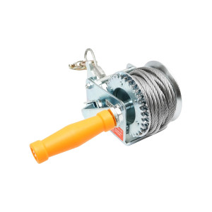Troliu manual 270Kg cu tambur si cablu grosime 4.5mm, lungime 8m Hoteche, Cod: BK77485, HOTECHE - Img 2