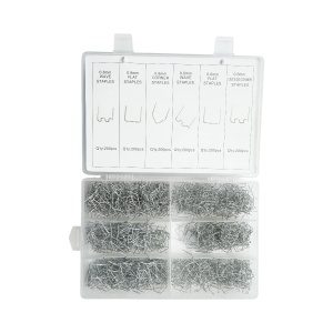 Trusa capse pentru pistol lipit plastic 1200 piese, BRECKNER GERMANY, BK75009 - Img 2